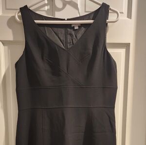 Ann Taylor Black Strapless-Inspired Sleeveless A-Line Dress